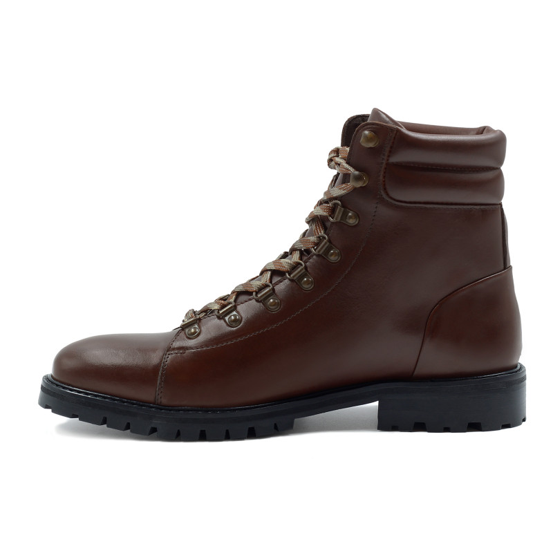 vue interieure boots montagne cuir marron jules & jenn