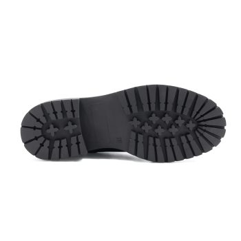 vue dessous bottines ranger crantees cuir noir jules & jenn