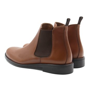 vue arriere chelsea boots ville cuir cognac jules & jenn
