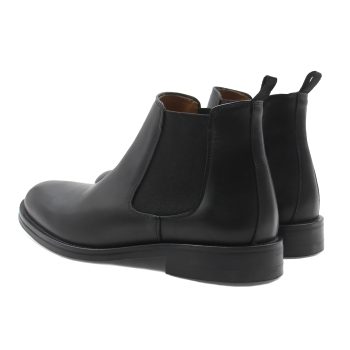 vue arriere chelsea boots ville cuir noir jules & jenn