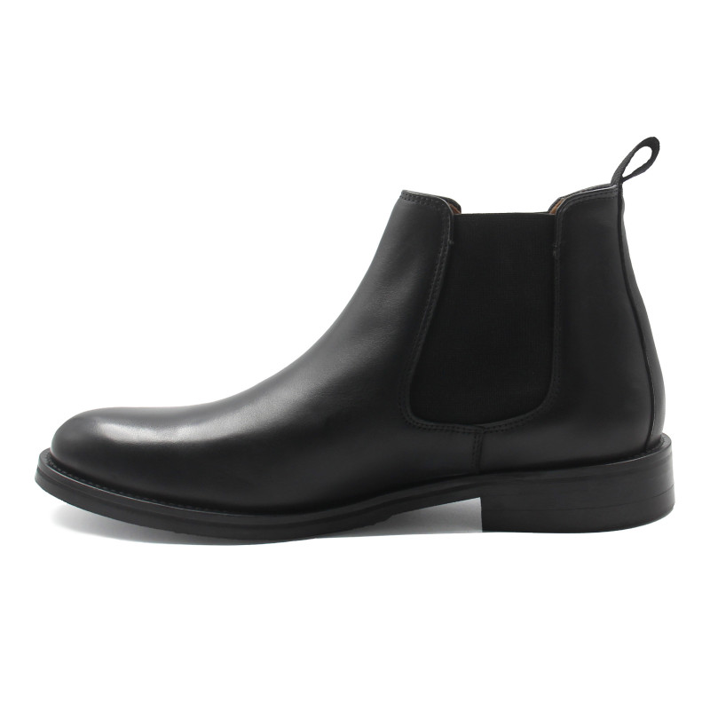 vue interieur chelsea boots ville cuir noir jules & jenn
