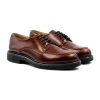 derbies cuir brillant cognac jules & jenn