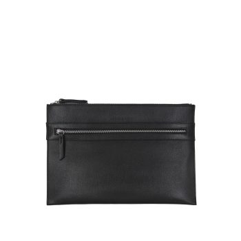 pochette ordinateur cuir grave noir jules& jenn