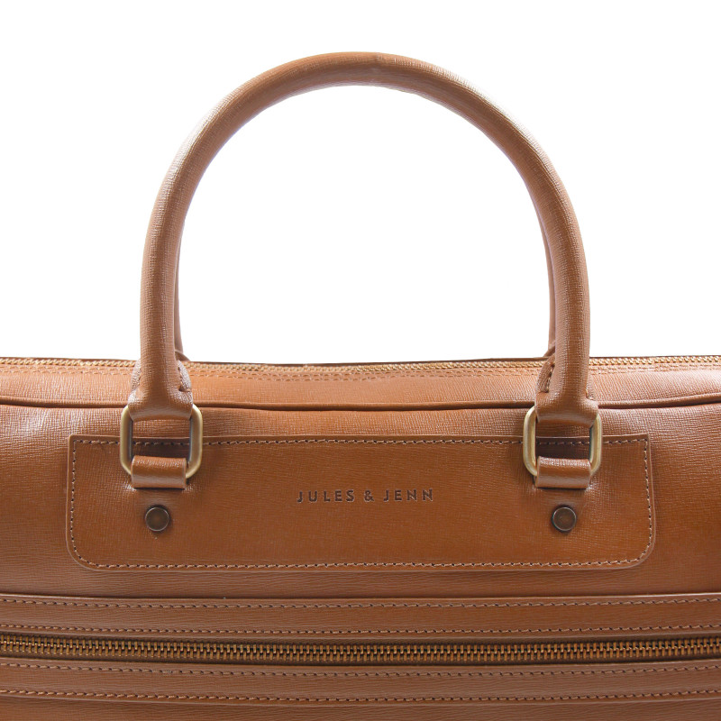 vue serree sacoche cuir grave cognac jules & jenn