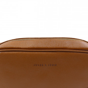 vue serree trousse de toilette cuir grave cognac jules & jenn