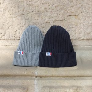 vue posee bonnet coton recycle bleu clair jules & jenn