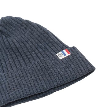 vue serree bonnet coton recycle bleu denim jules & jenn