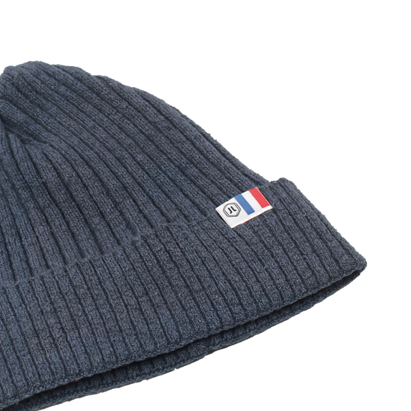 vue serree bonnet coton recycle bleu denim jules & jenn