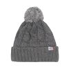 bonnet pompon laine gris jules & jenn
