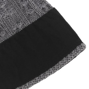 vue interieur bonnet pompon laine gris jules & jenn