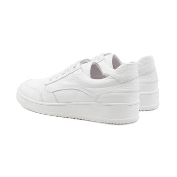 vue arriere Baskets vintage cuir grainé blanc jules & jenn