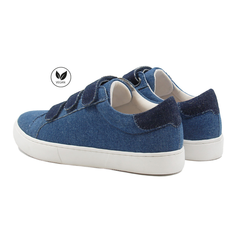 vue arriere baskets scratch jean bleu denim bleu jules & jenn