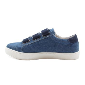 vue interieur baskets scratch jean bleu denim bleu jules & jenn