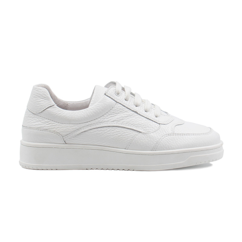 vue exterieur baskets vintage cuir graine blanc jules & jenn