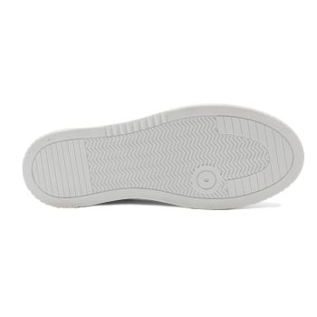 vue dessous baskets vintage cuir graine blanc jules & jenn