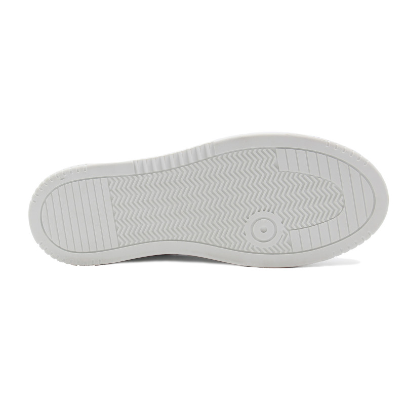 vue dessous baskets vintage cuir graine blanc jules & jenn