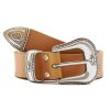 ceinture far west cuir camel jules & jenn
