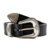 ceinture far west cuir noir jules & jenn