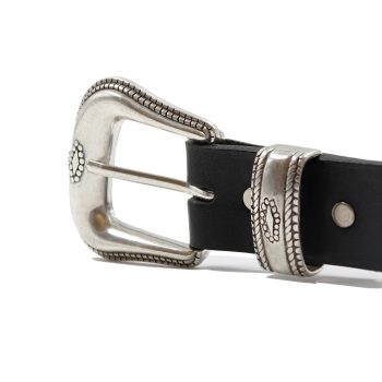 vue boucle ceinture far west cuir noir jules & jenn