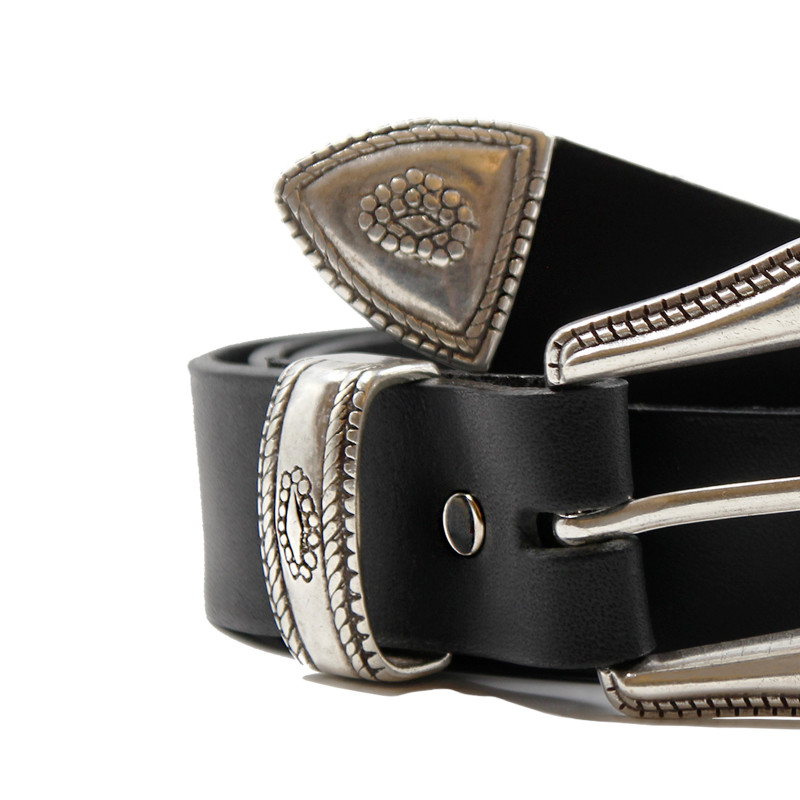 vue serree ceinture far west cuir noir jules & jenn