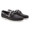 chaussures bateau cuir noir jules & jenn
