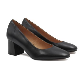 escarpins retro cuir noir jules & jenn