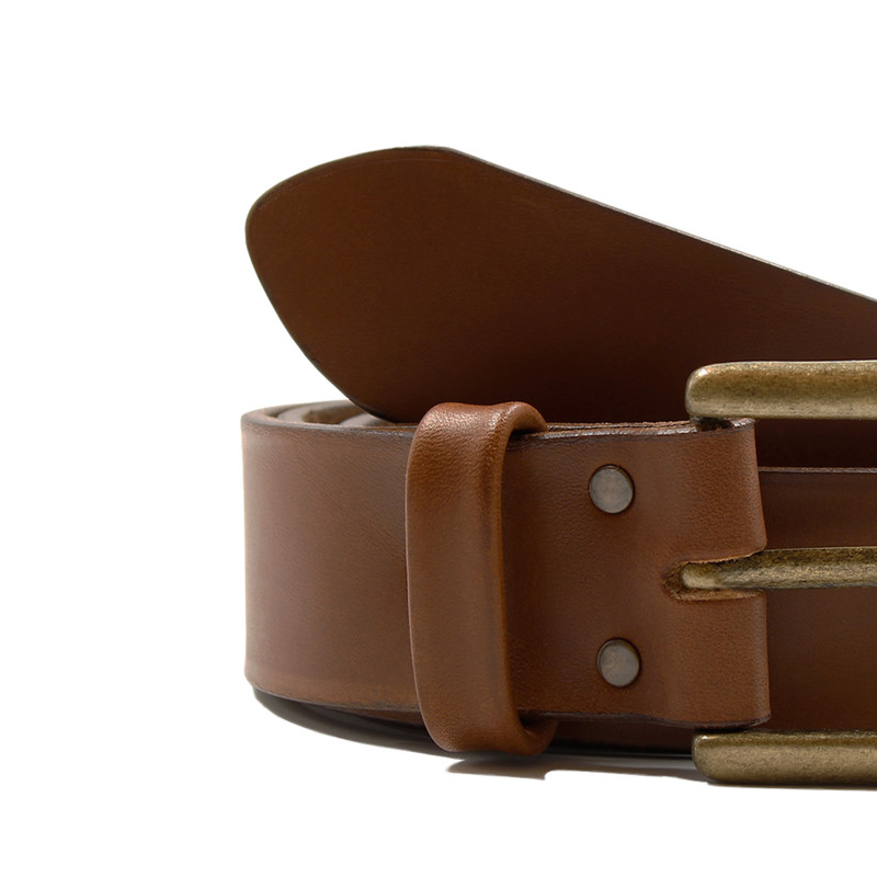 vue serree ceinture milan cuir cognac jules & jenn