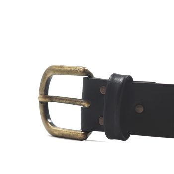 vue boucle ceinture milan cuir noir jules & jenn