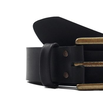 vue serree ceinture milan cuir noir jules & jenn