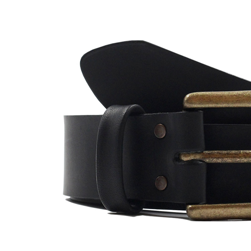 vue serree ceinture milan cuir noir jules & jenn