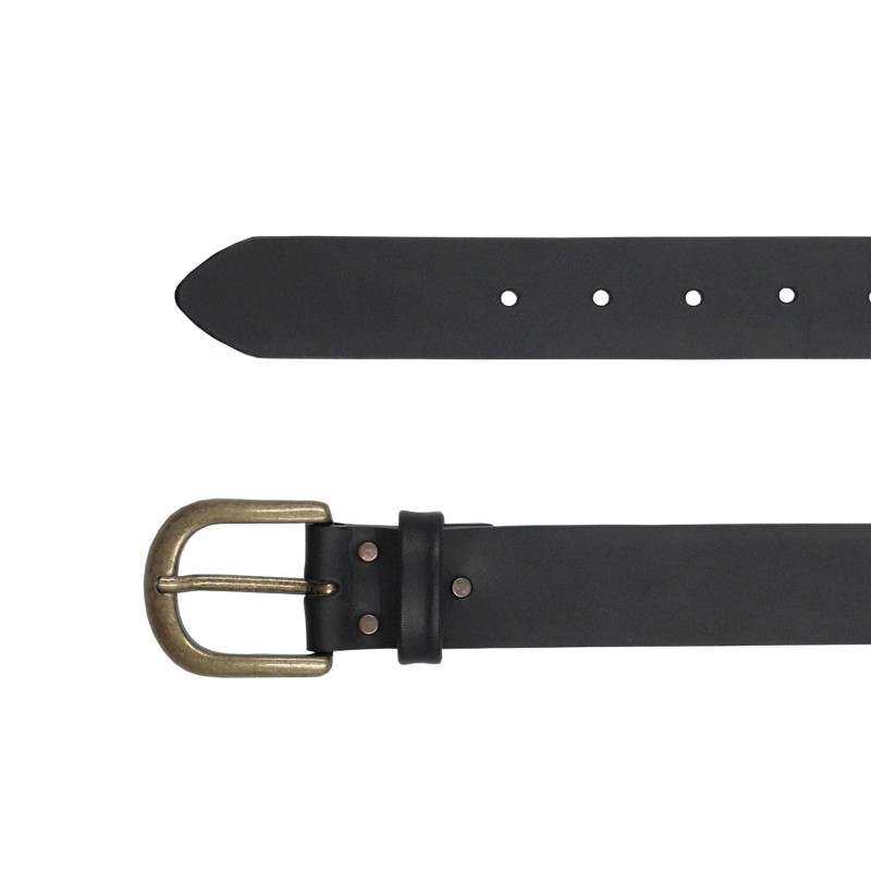 vue dessus ceinture milan cuir noir jules & jenn