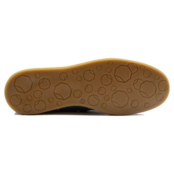 vue dessous mocassins espadrille cuir daim bleu jules & jenn
