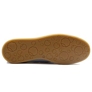 vue dessous mocassins espadrille cuir daim bleu clair jules & jenn