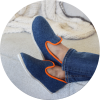 charentaises bleues homme jules & jenn