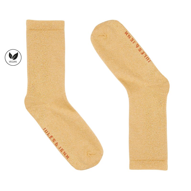 vue cote chaussettes lurex dore jules & jenn