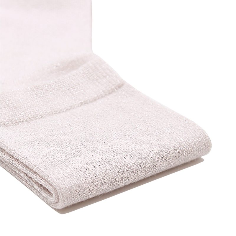 vue serree chaussettes lurex blanc & argente jules & jenn