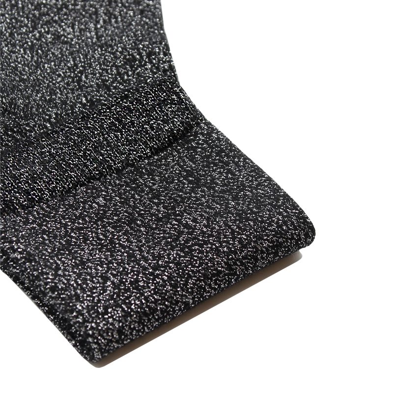 vue serree chaussettes lurex noir & argente jules & jenn