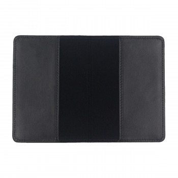 vue interne protege passeport cuir noir jules & jenn