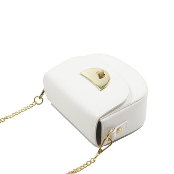 vue dessus mini sac cuir blanc jules & jenn