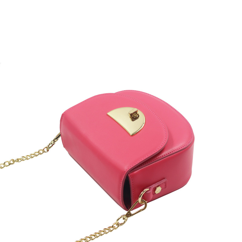 vue dessus mini sac cuir fushia jules & jenn