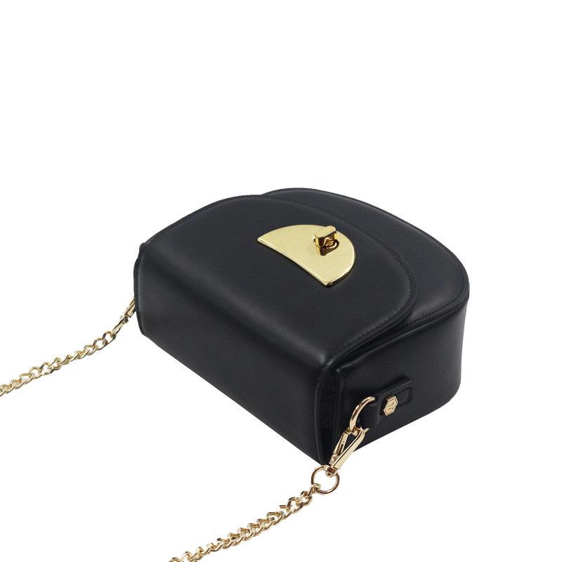 vue dessus mini sac cuir noir jules & jenn