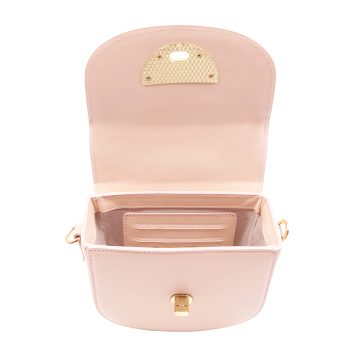 vue interne mini sac cuir rose poudre jules & jenn