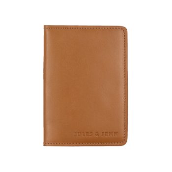 protege passeport cuir camel jules jenn