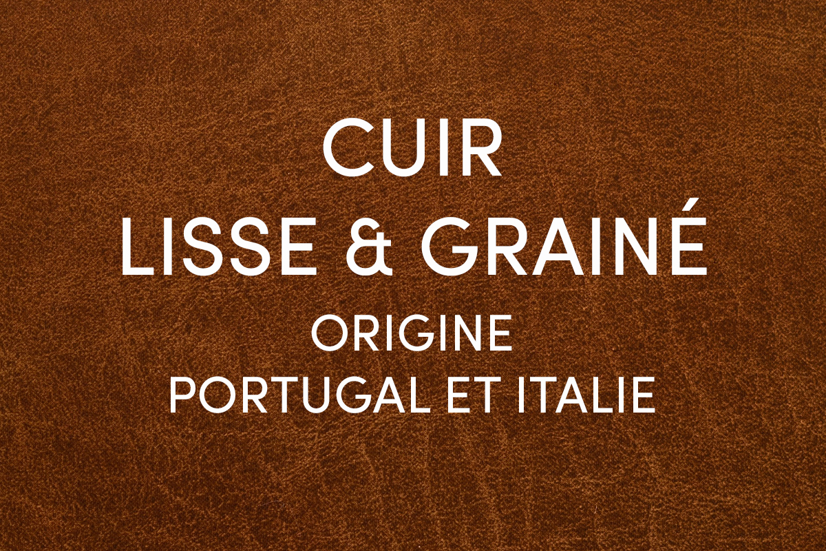 cuir lisse et graine origine france portugal italie jules & jenn