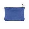 pochette cuir graine upcycle bleu moyen modele jules & jenn