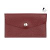pochette enveloppe cuir graine upcycle bordeaux jules & jenn