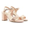sandales talon cuir champagne jules & jenn