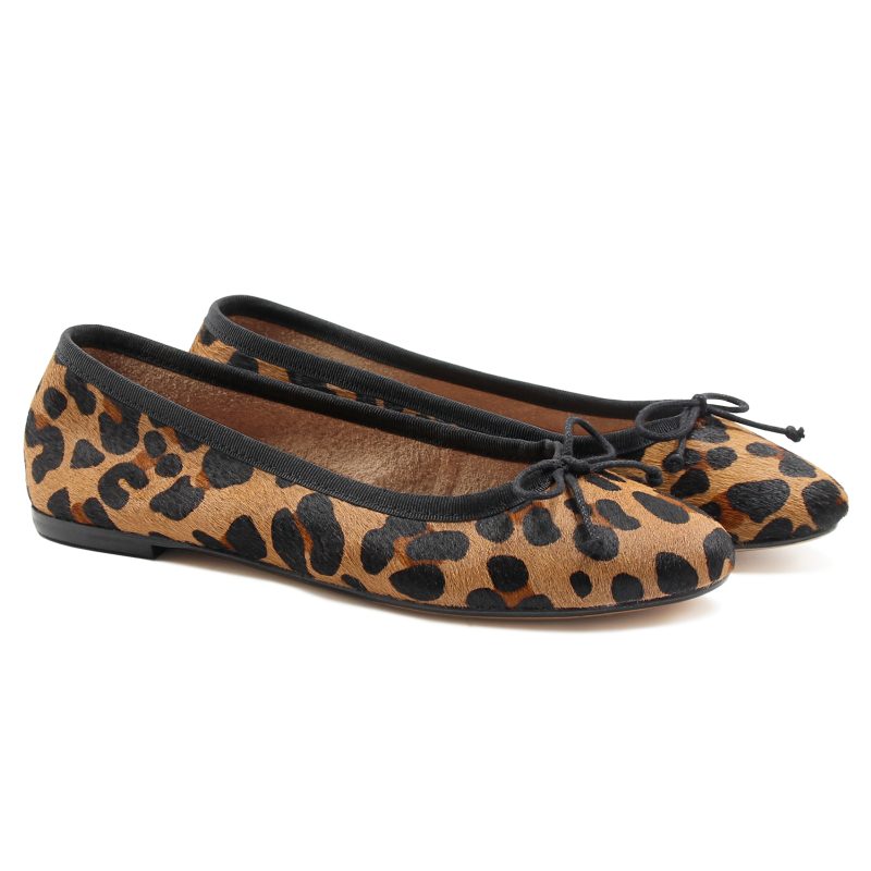 ballerines classiques cuir leopard jules & jenn
