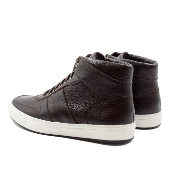 vue arriere baskets gaspard cuir graine marron jules & jenn