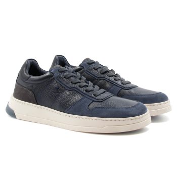 baskets leo cuir bleu jules & jenn